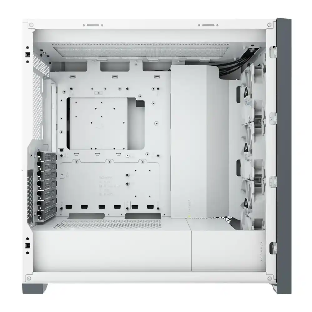 (image for) Corsair 5000X RGB White Mid Tower Tempered Glass PC Gaming Case